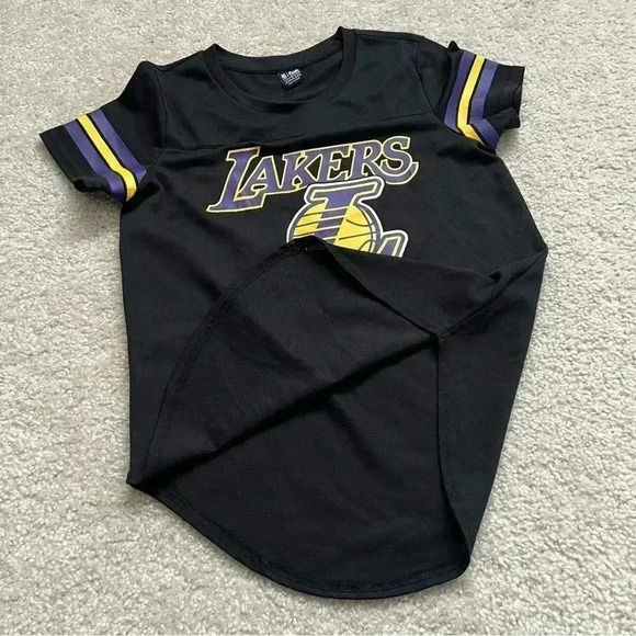 Ultra Game NBA Women’s Soft Mesh Los Angeles Lakers T-Shirt Black Size Small - Picture 9 of 13
